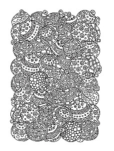 Cozy coloring book for stress relief