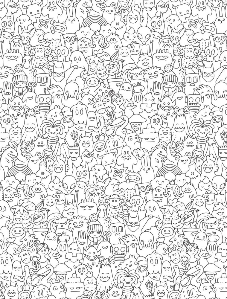 For the Smartest. Anti-Stress Coloring Book