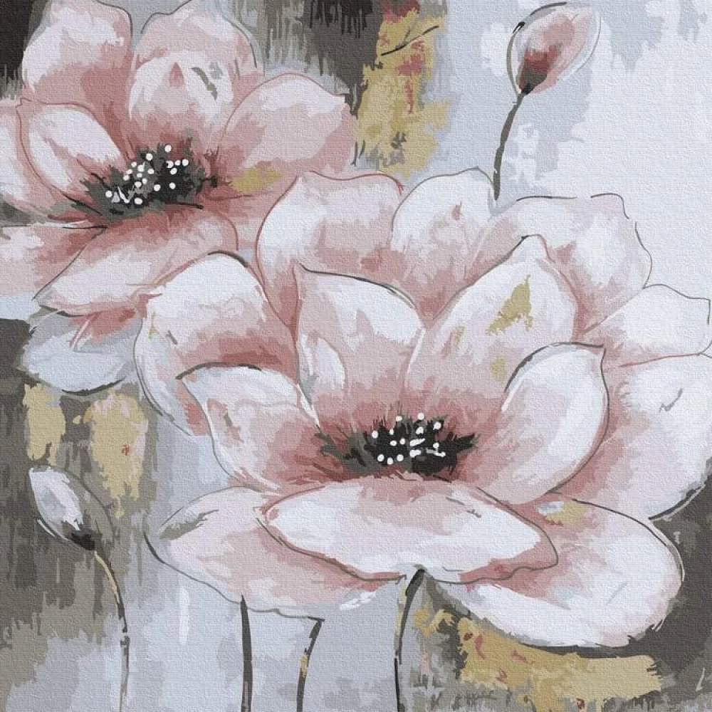 Paint by Numbers - Pink Flowers