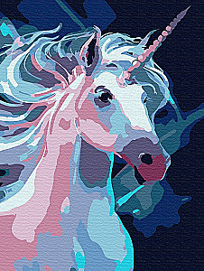 Bild nach Zahlen - Märchen-Einhorn