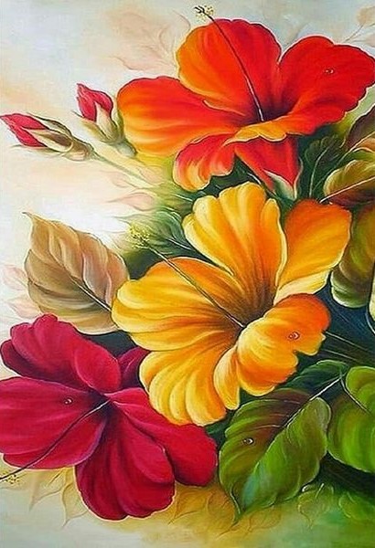 Diamantmosaik - Feurige Farbtöne