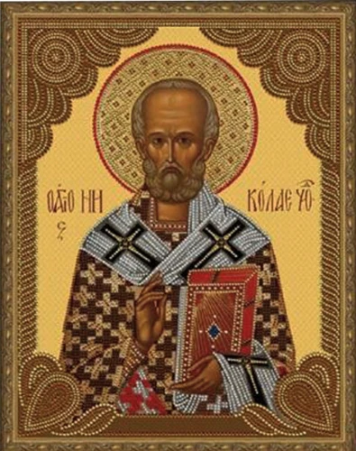 5D Diamond Mosaic with Framed - Saint Nicholas the Wonderworker