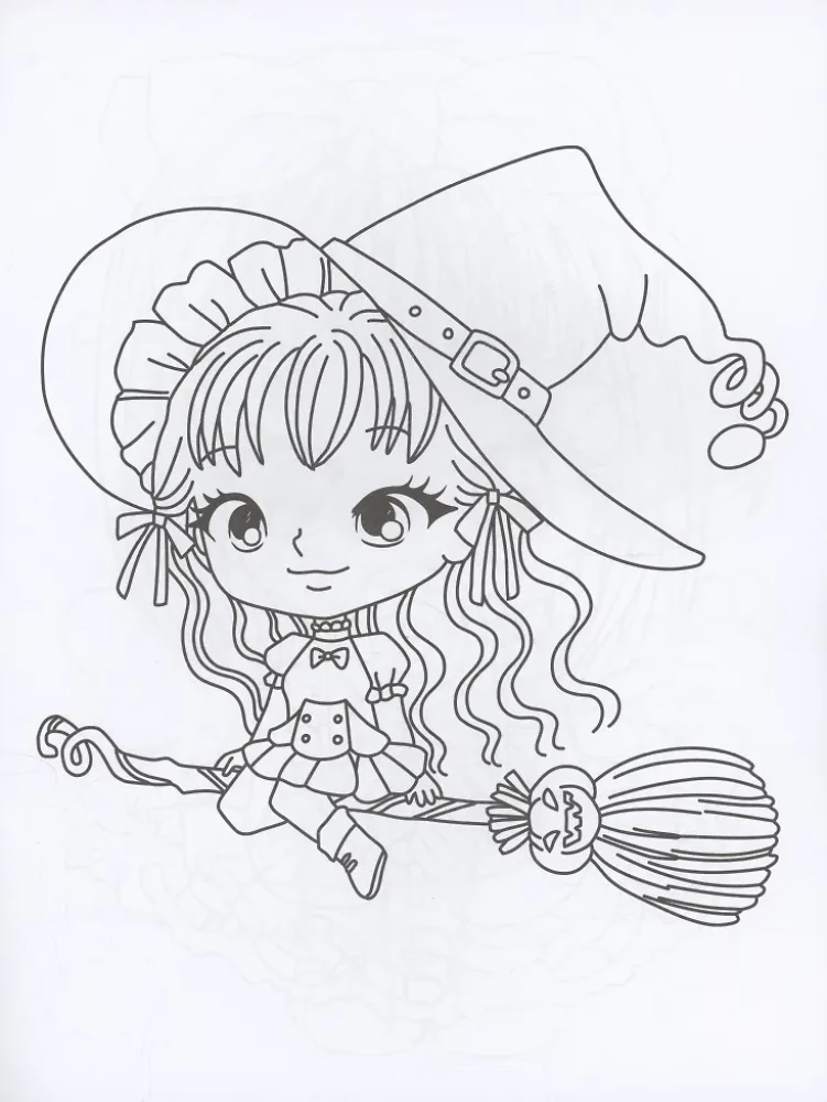 Anime Coloring Pages. Sorceresses