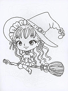 Anime Coloring Pages. Sorceresses