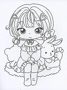 Anime Coloring Pages. Sorceresses