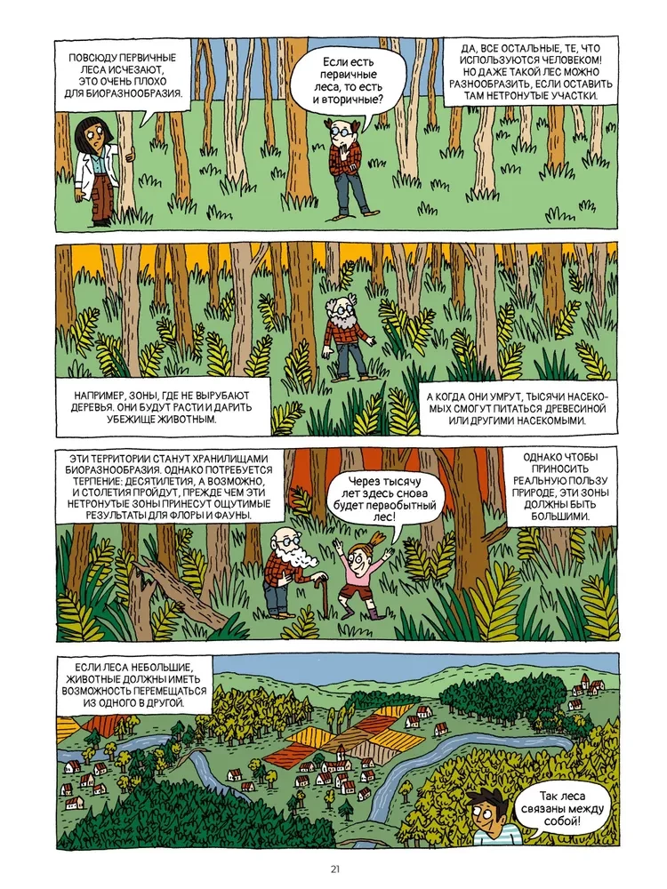 Las i jego mieszkańcy w komiksach