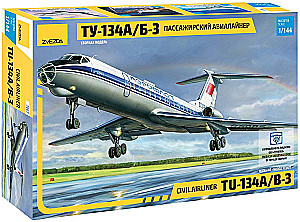 Assembly model - Passenger airliner Tu-134A/B-3