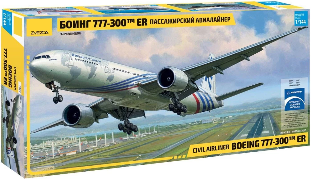 Сборная модель - Пассажирский авиалайнер Боинг 777-300 ER