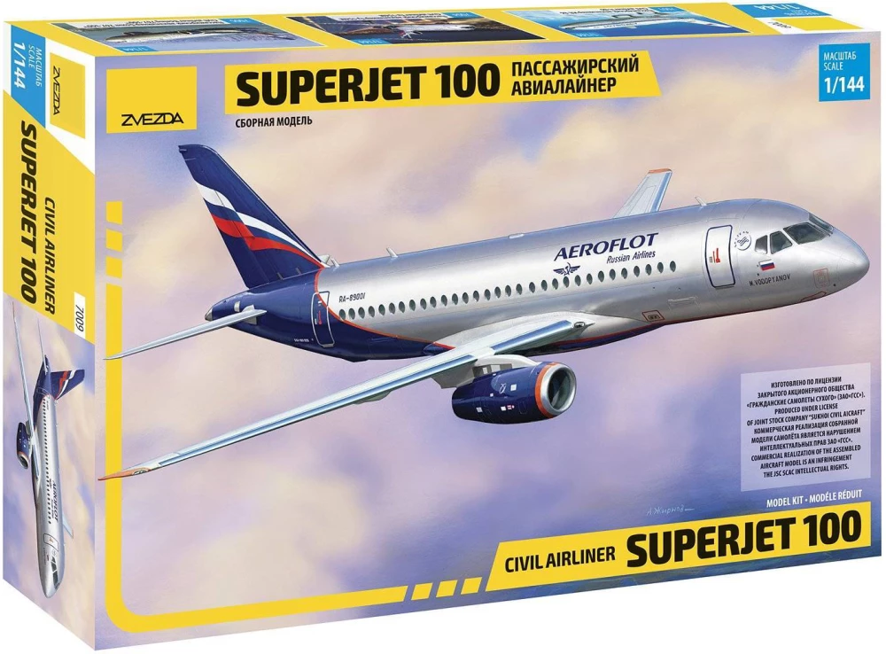 Model zestawowy - Regionalny samolot pasażerski Superjet 100