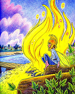 Cornflower, Birch Fairy