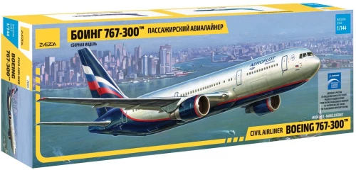 Сборная модель - Пассажирский авиалайнер Боинг 767-300