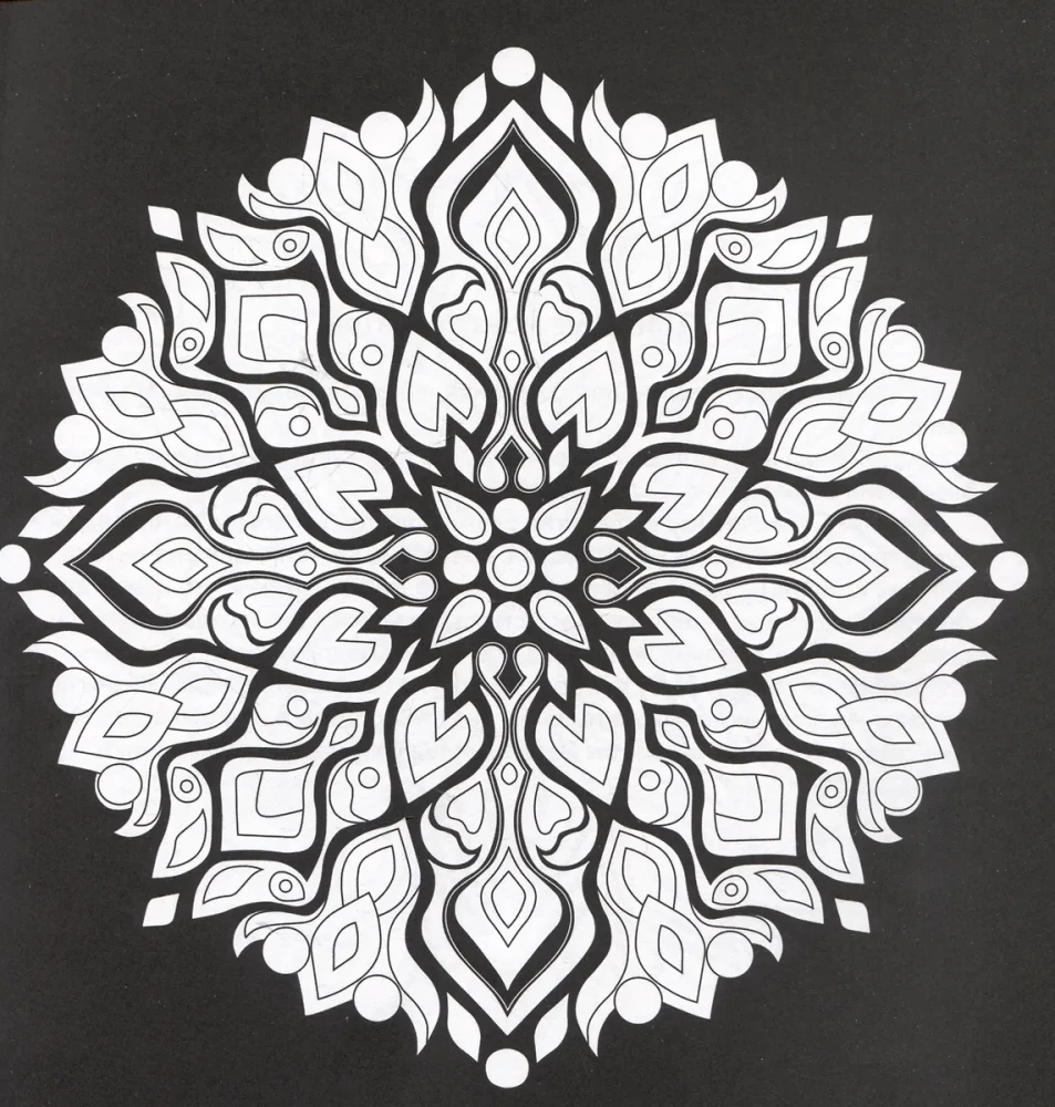 Mandalas. Coloring Book for Stress Relief. Money