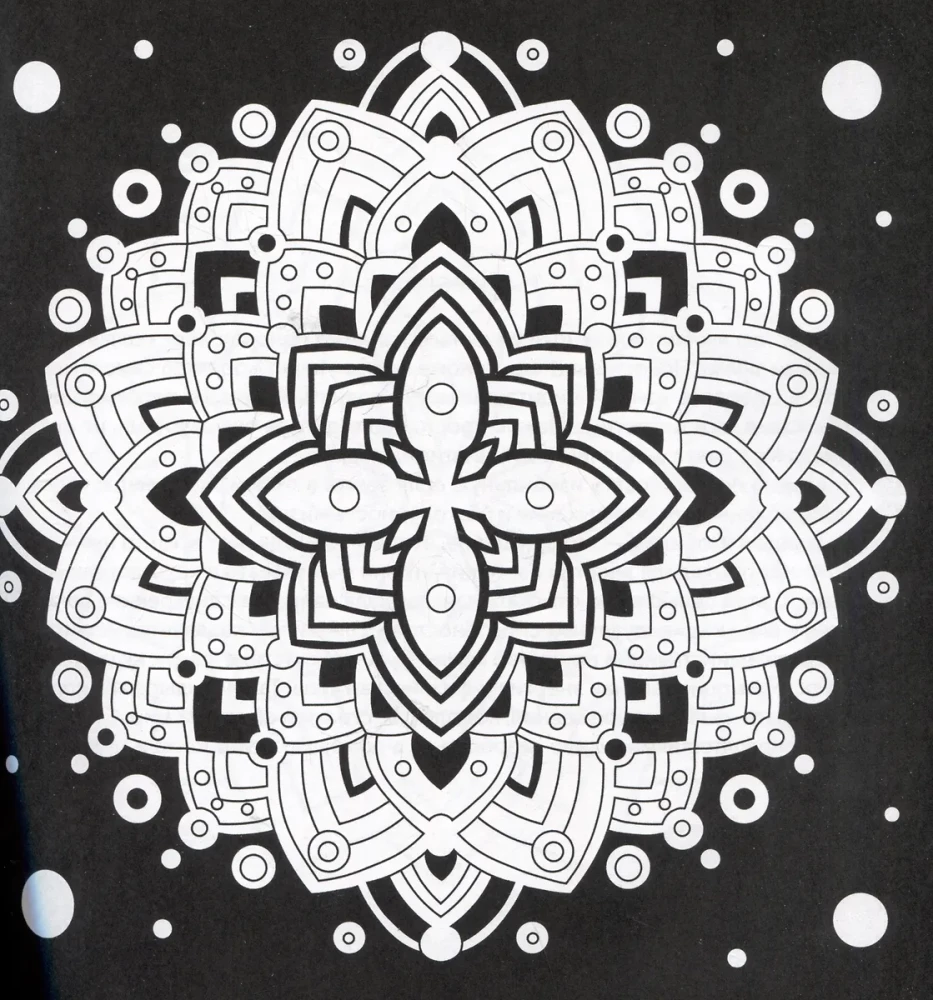 Mandalas. Coloring Book for Stress Relief. Money