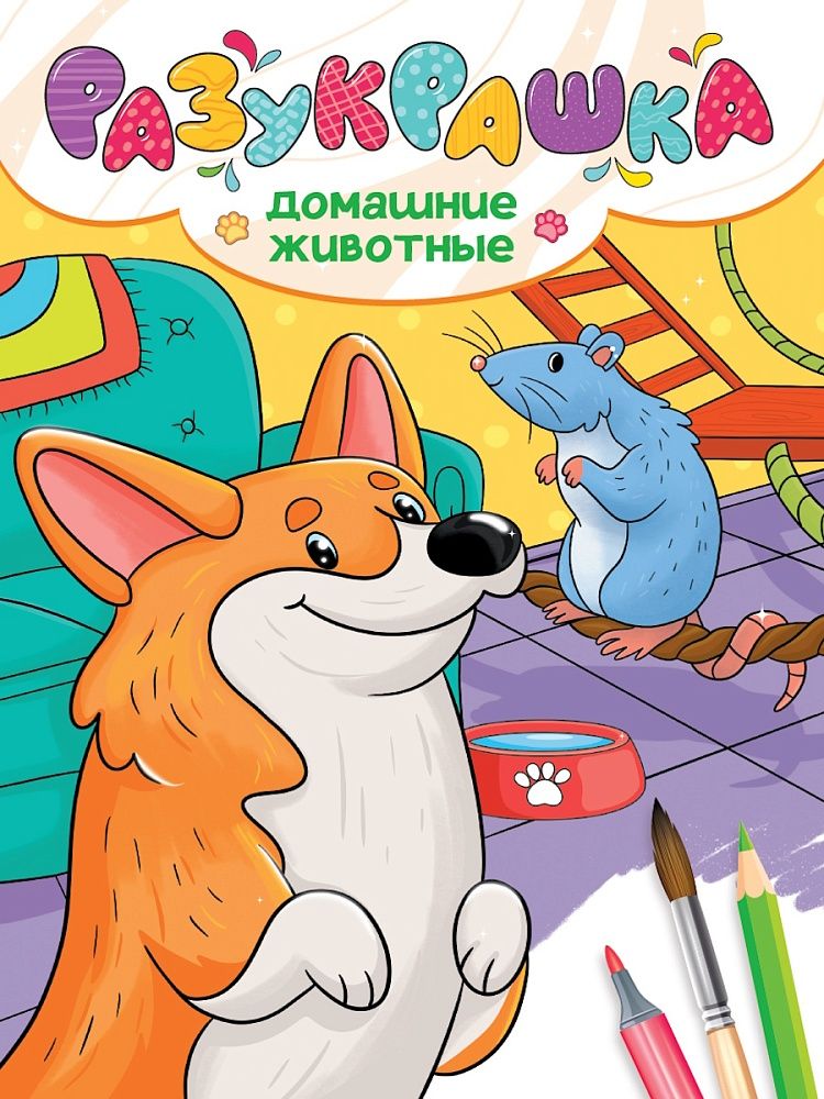 Kolorowanka. Zwierzęta domowe