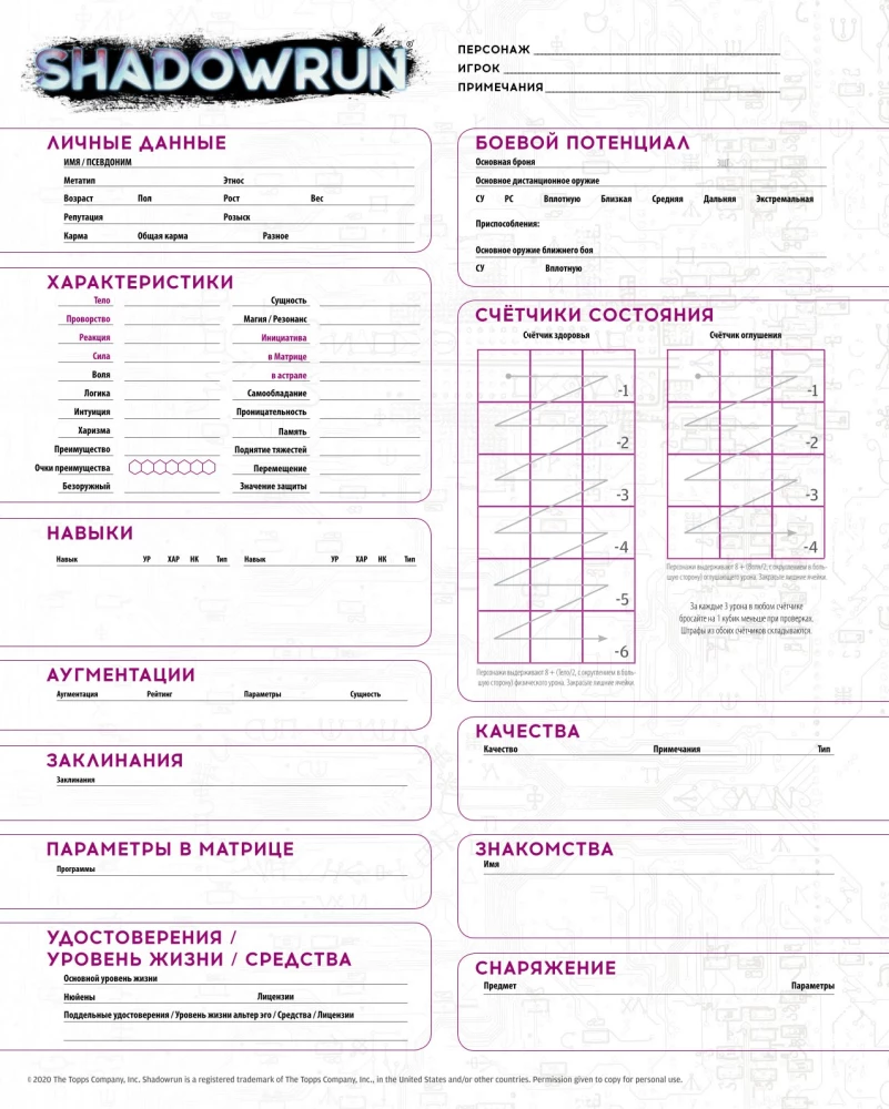 Gra planszowa - Shadowrun. Szósty świat. Zestaw startowy