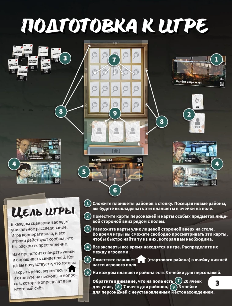 Board Game - Crime Scene