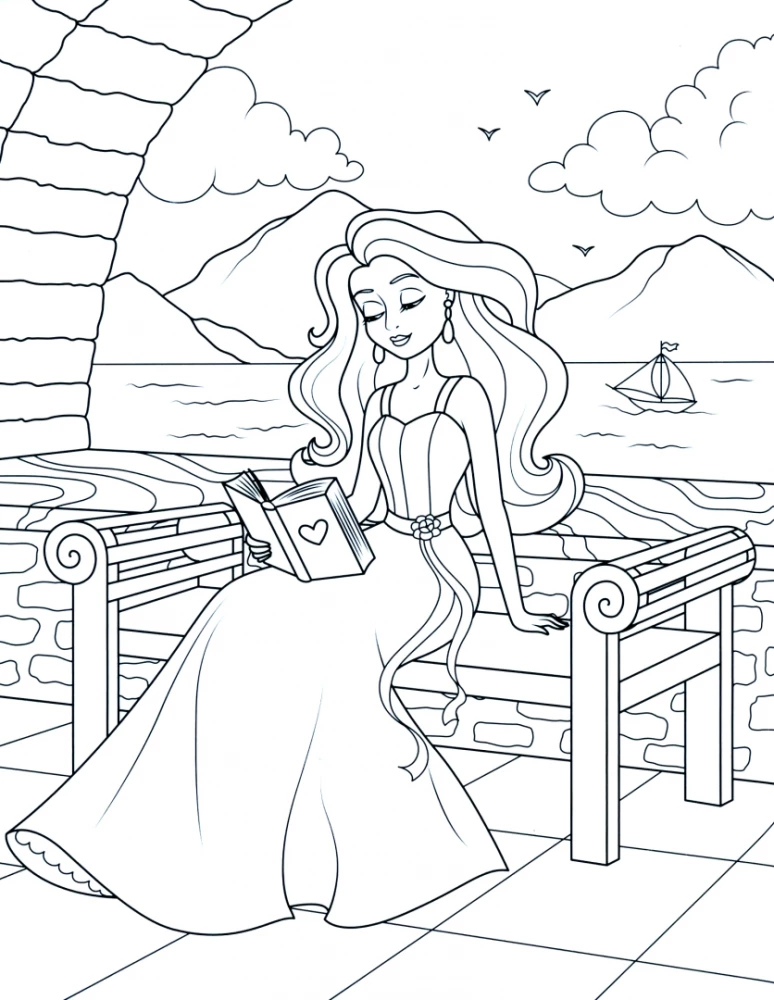 Wonderful Princesses. Coloring Book