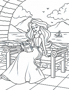 Wonderful Princesses. Coloring Book