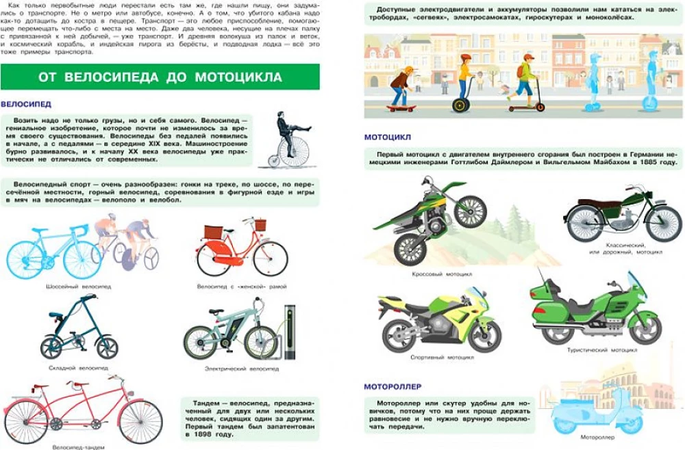 Transport. On land, on water, in the sky. My first encyclopedia with stickers