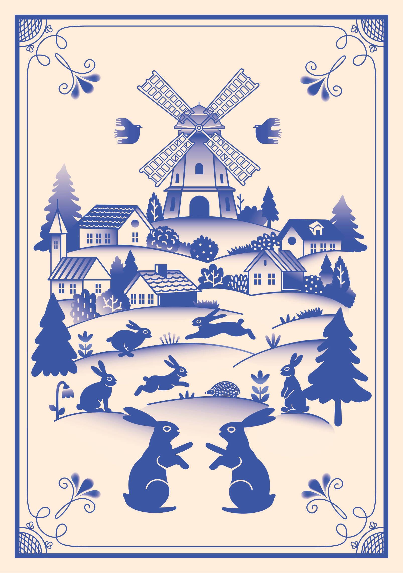 Bloknotu Žili-bili. Gžele Zajīči