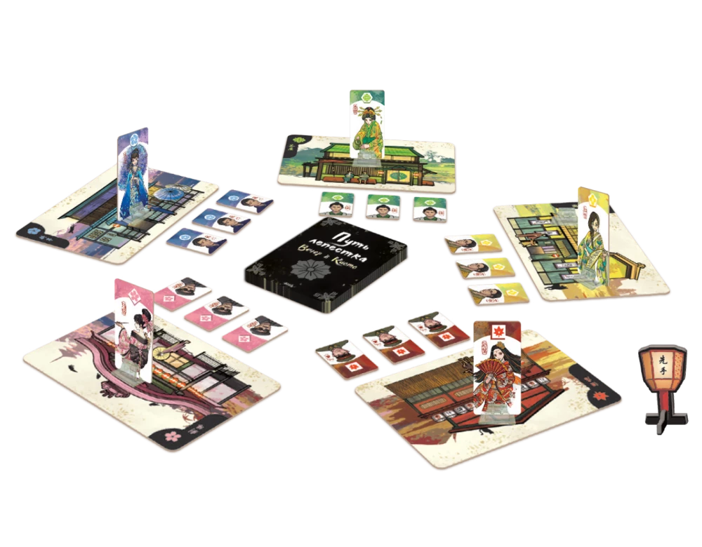 Board Game - Petal Path. Evening in Kyoto