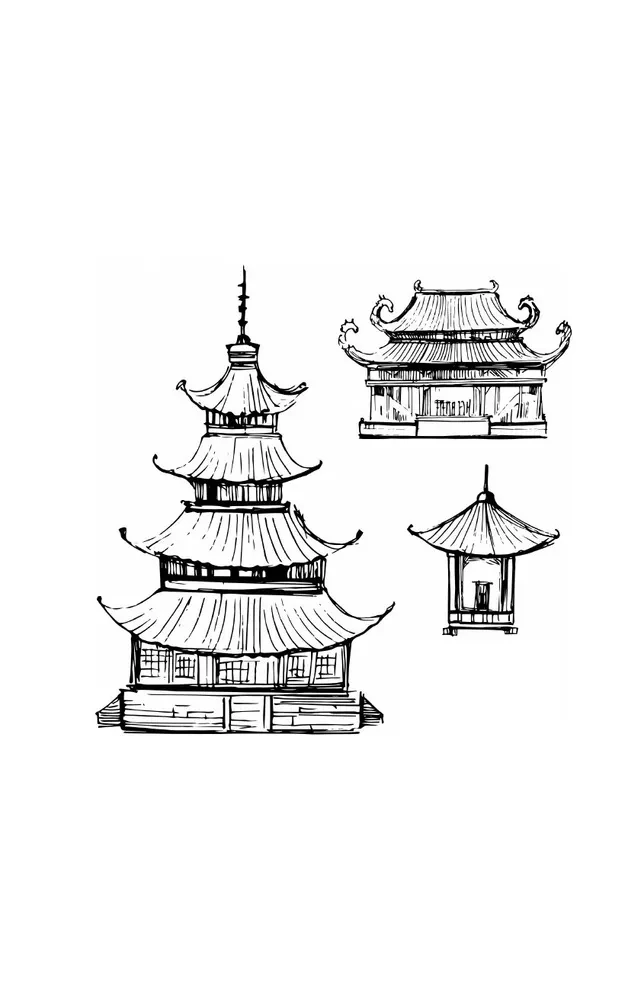 China. The Path to the Celestials. Stress Relief Coloring Book