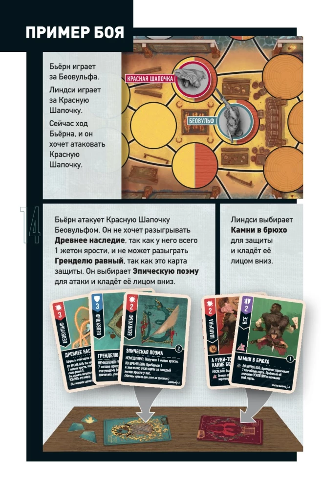 Настольная игра - Красная Шапочка vs Беовульф
