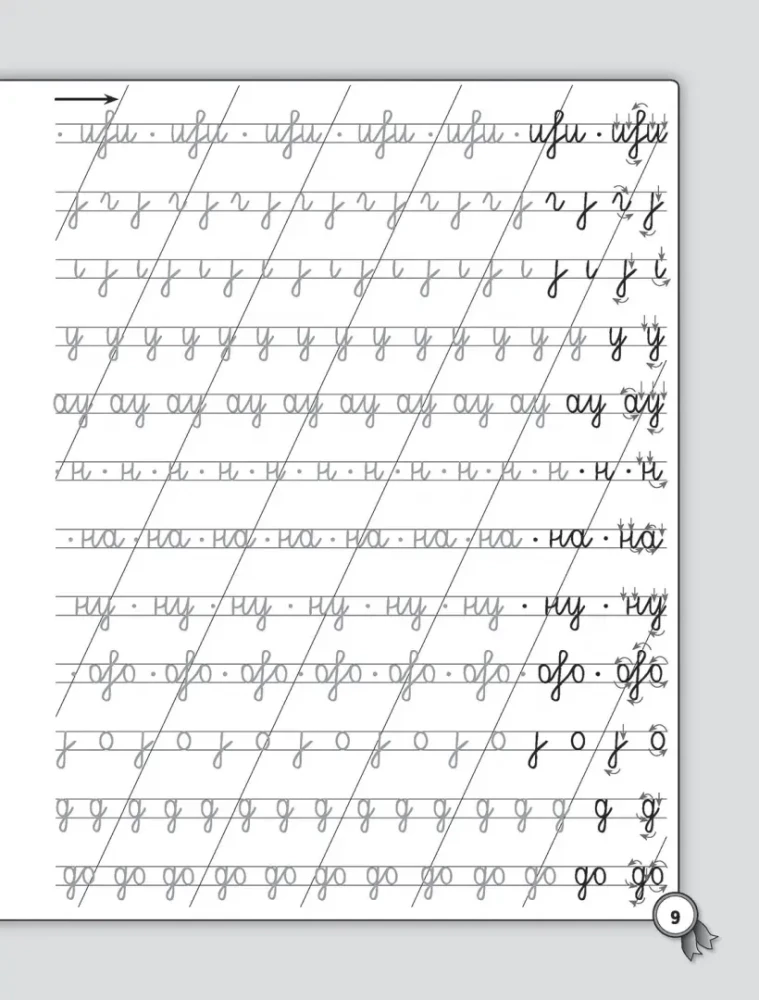 Handwriting for Left-Handers. Russian Language