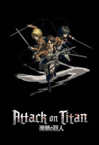 Блокнот А5 в точку. Attack on Titan. Эрен, Армин и Микаса