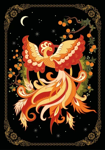 Notepad A5 Once Upon a Time. Palekh Firebird