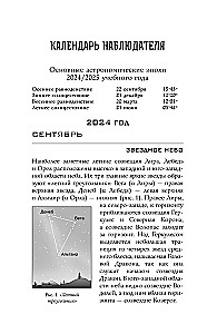 Астрономический календарь для школьников на 2024/2025 учебный год