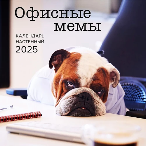 Wall Calendar for 2025. Office Memes