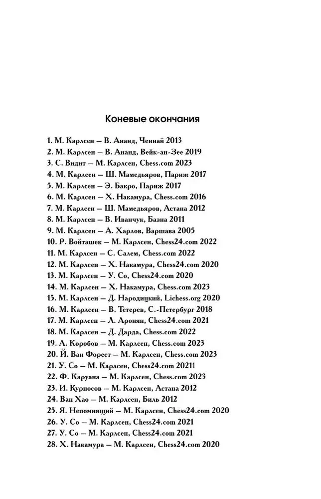 Магнус Карлсен. Стратегия побед в эндшпилях