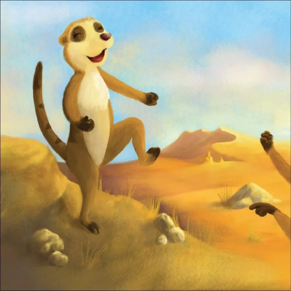 Meerkat Millie is on guard