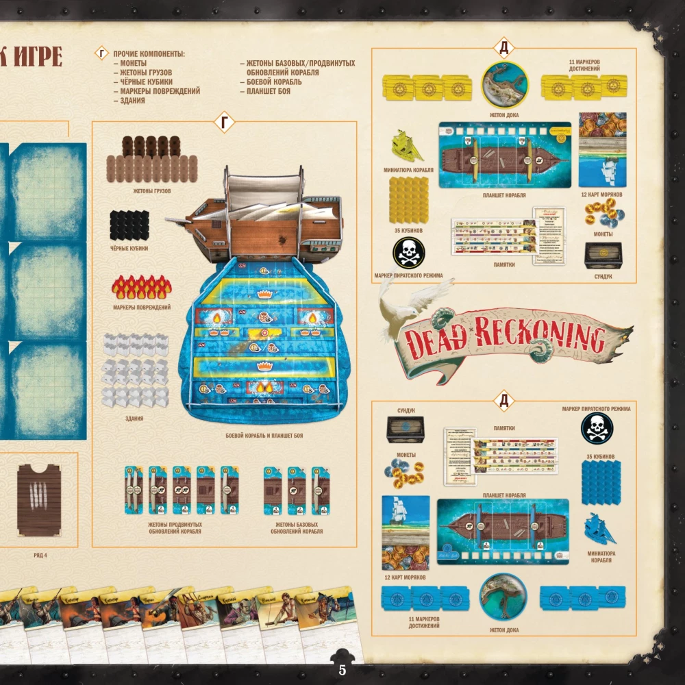 Tabletop Game - Dead Reckoning. Legends of the Seas