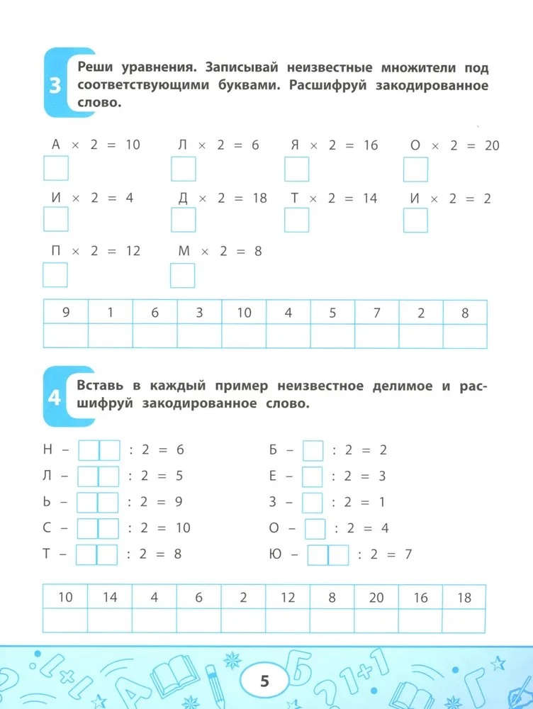 Multiplication and Division Table. Learning to Count Quickly!