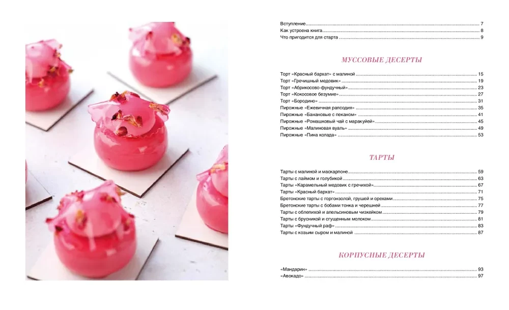 Pastry Guide. Layered and Cream Desserts. Tarts and Mousses