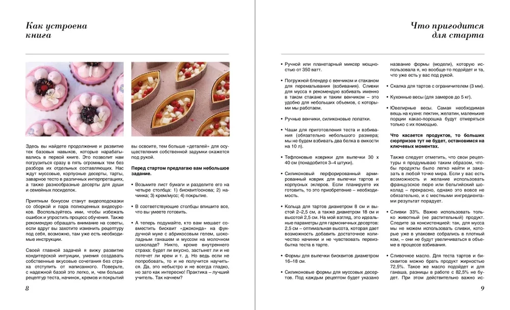 Pastry Guide. Layered and Cream Desserts. Tarts and Mousses