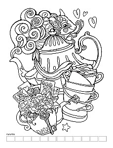 Coloring Book Journey to Wonderland