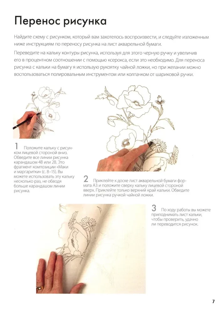 Folder with Watercolor Paper Magical Flowers. Paint with Watercolor + Brochure