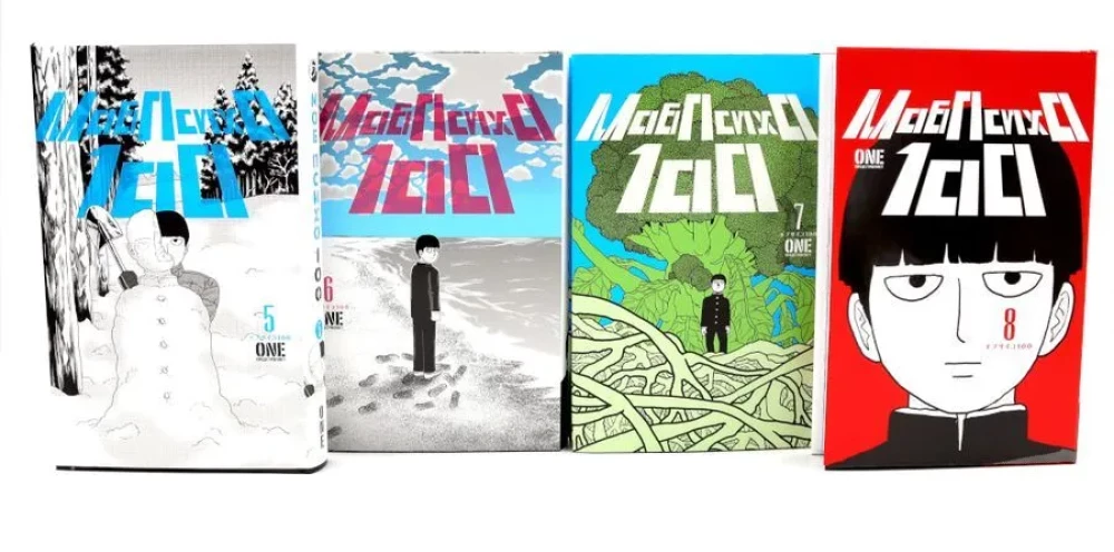 Mob Psycho 100: Tom 5. Tom 6. Tom 7. Tom 8 (zestaw 4 książek)