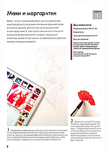 Folder with Watercolor Paper Magical Flowers. Paint with Watercolors + Brochure