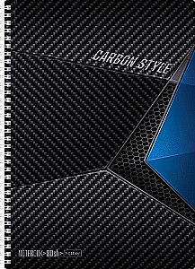 Notebook 80 sheets, grid, A4, spiral - CarbonStyle, assorted