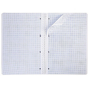 Notebook 80 sheets, grid, A4, spiral - CarbonStyle, assorted