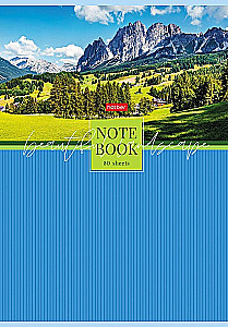 Nota - Malownicze krajobrazy, 80 stron, A4, kratka, w asortymencie