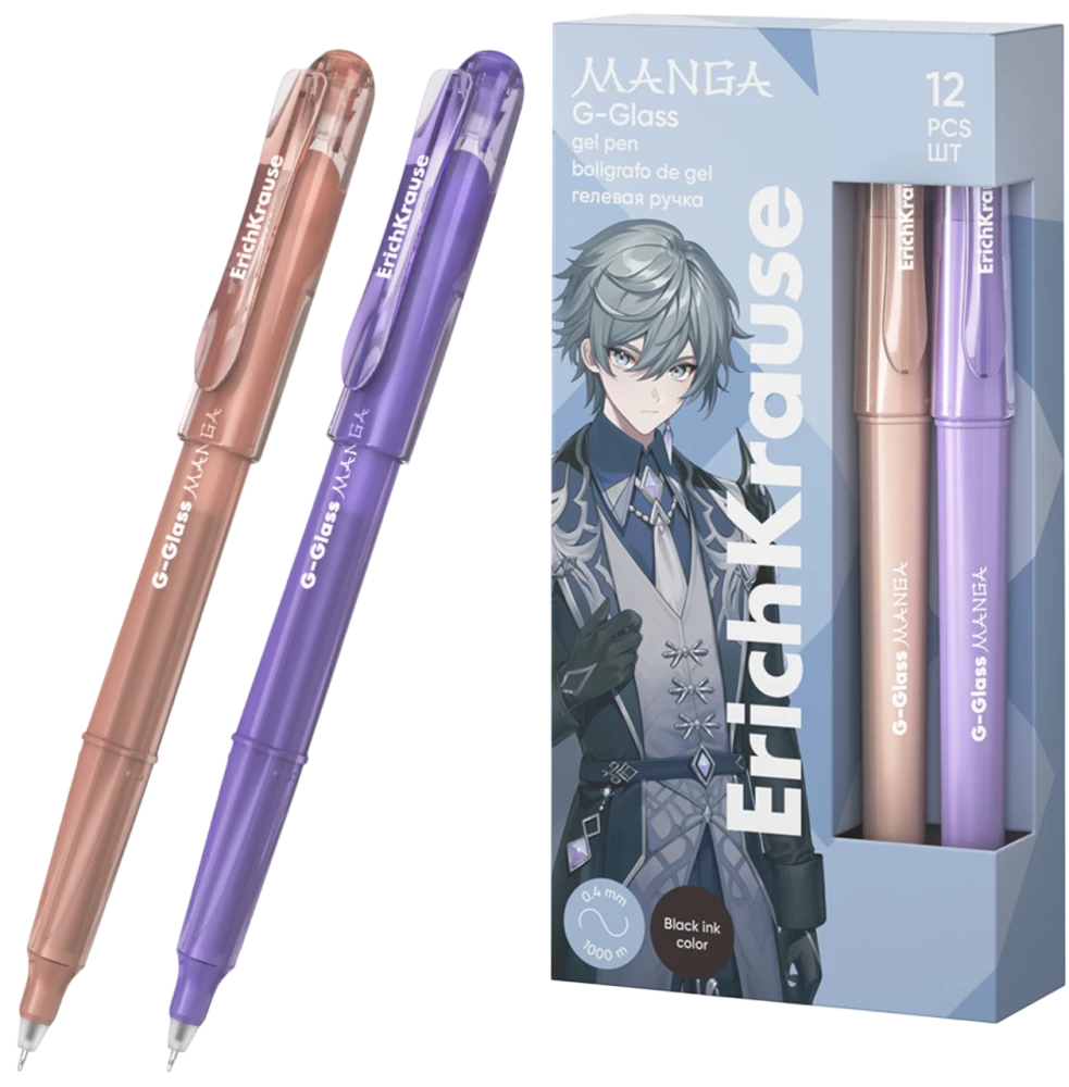 Długopis żelowy G-Glass Stick Manga, 0,5mm (czarny)