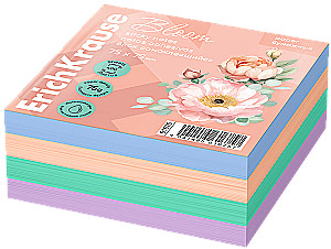 Self-adhesive paper block, 75x75 - Pastel Bloom (400 sheets, 4 colors)