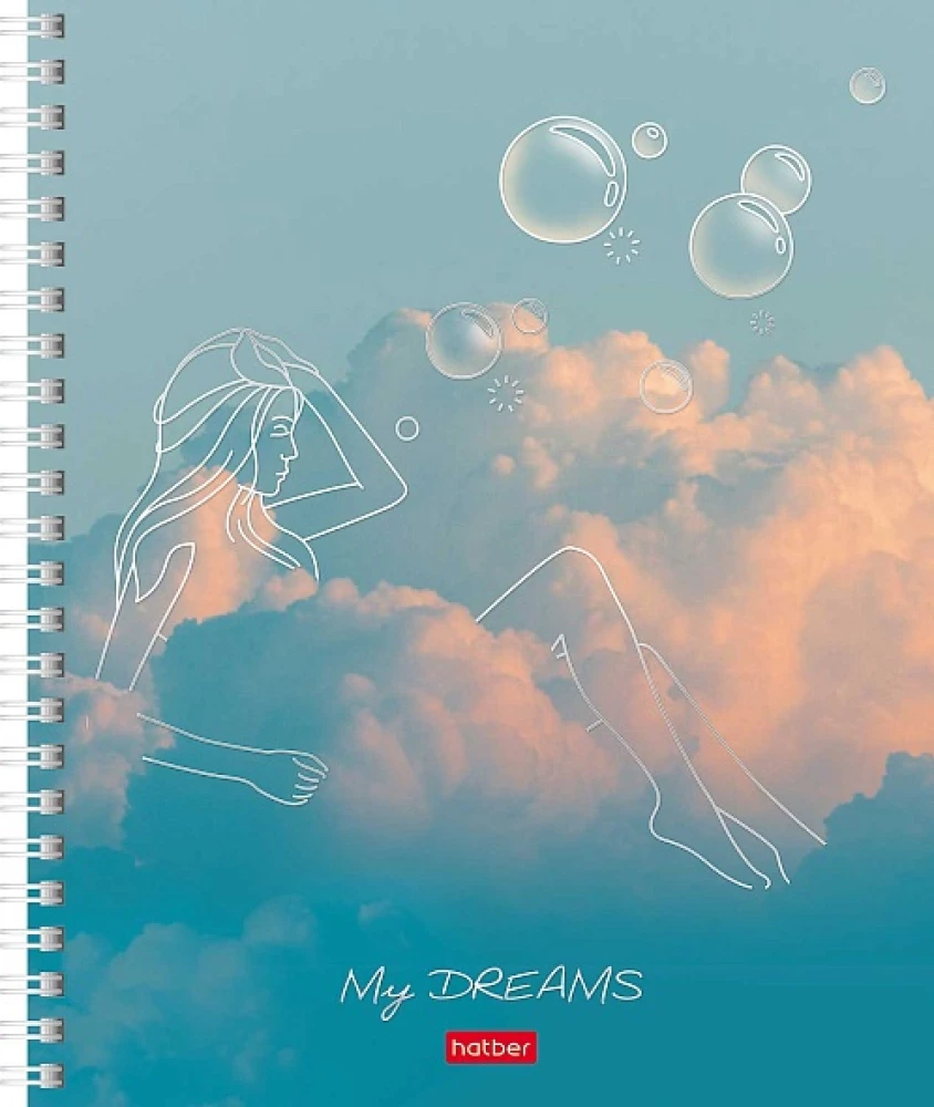 Notatnik - DREAMS na grzbiecie, A5, 96 stron, kratka, w asortymencie