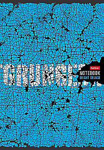 Notatnik - Wyrazisty grunge, A4, 80 kart, kratka, w asortymencie