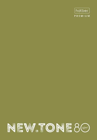 Tīmekļa - NEW.tone Pastel Olīvu, 80 lapas, šūnu, A4